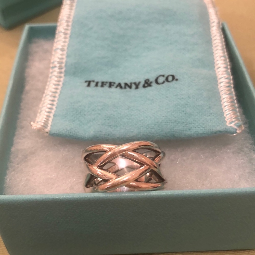 Tiffany & Co Sterling Silver Cut Out Ring